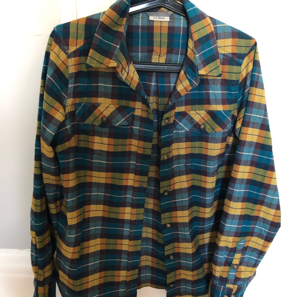 LL Bean Wisper Lodge Flannel - Small- New Without Tags